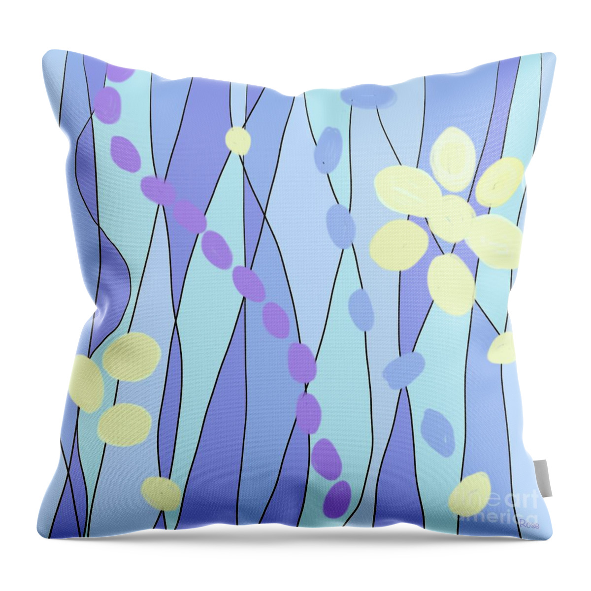 Dreamy Art Throw Pillow featuring the digital art Sweet wishes by Elaine Hayward