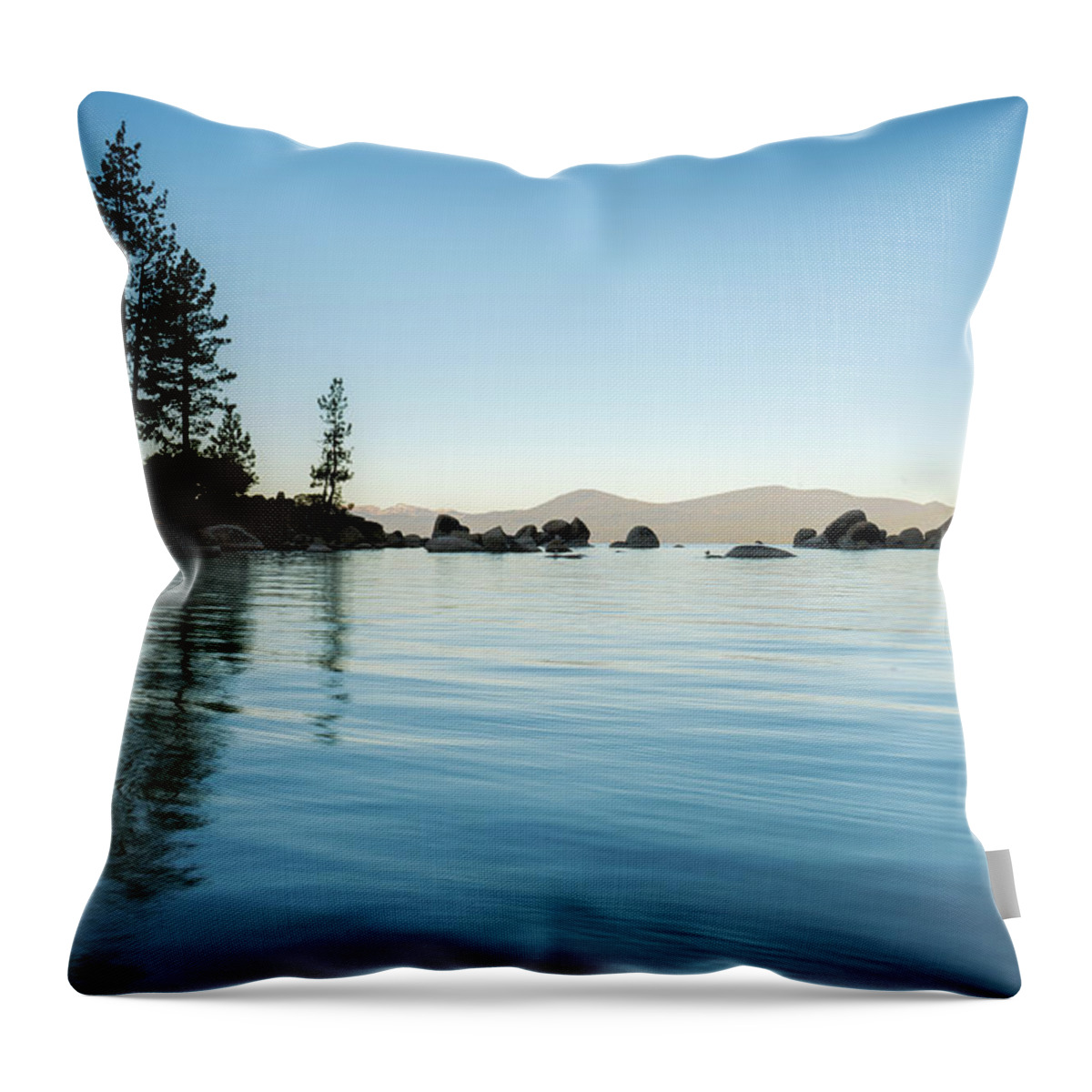 Lake Tahoe Throw Pillow featuring the photograph Tahoe No. 1 by Ryan Weddle