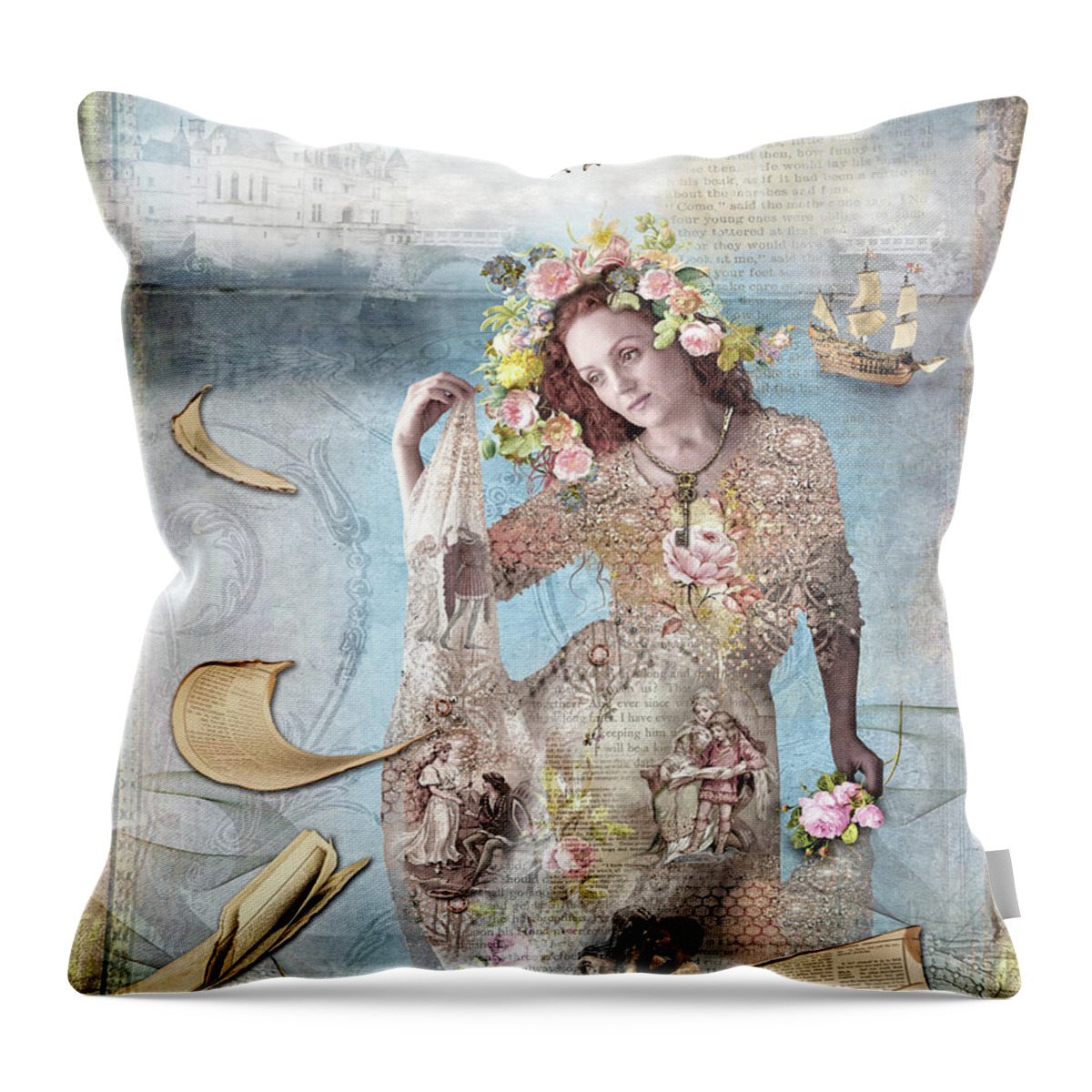 Tales Throw Pillow featuring the photograph Tales Of Romance by Diana Haronis