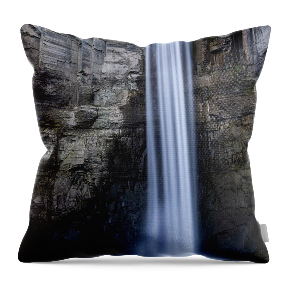 Taughannock Falls Throw Pillow featuring the photograph Taughannock Falls 1 by Dimitry Papkov