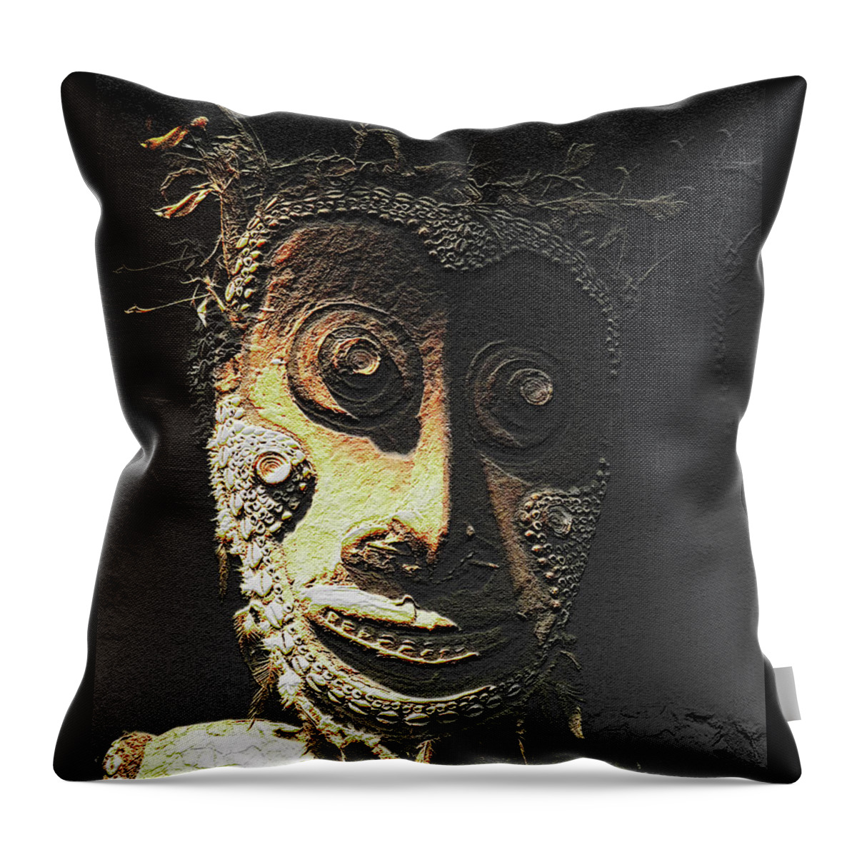 Totem Throw Pillow featuring the photograph Teahead Totem VII by Char Szabo-Perricelli