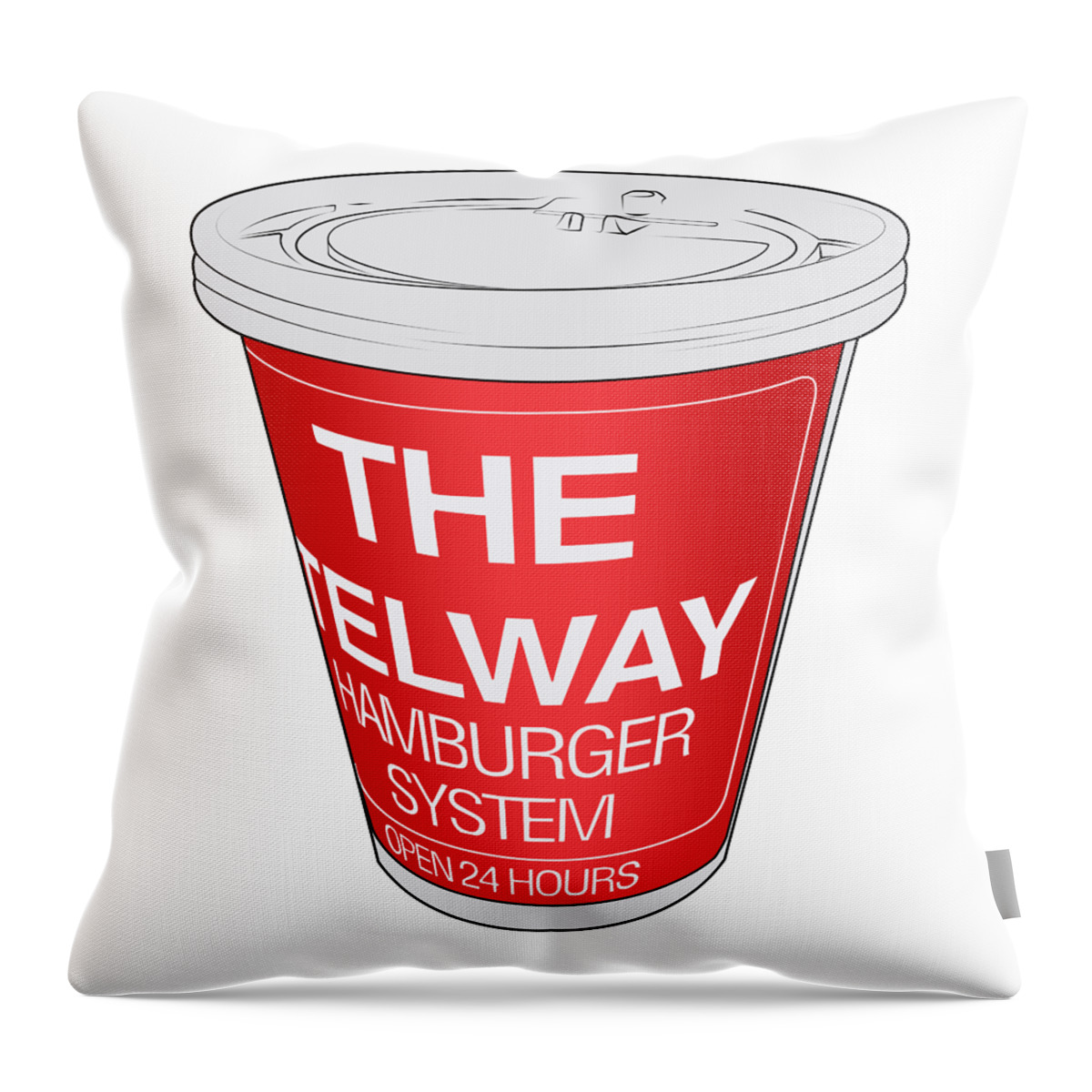  Throw Pillow featuring the digital art Telway by Nicholas Grunas