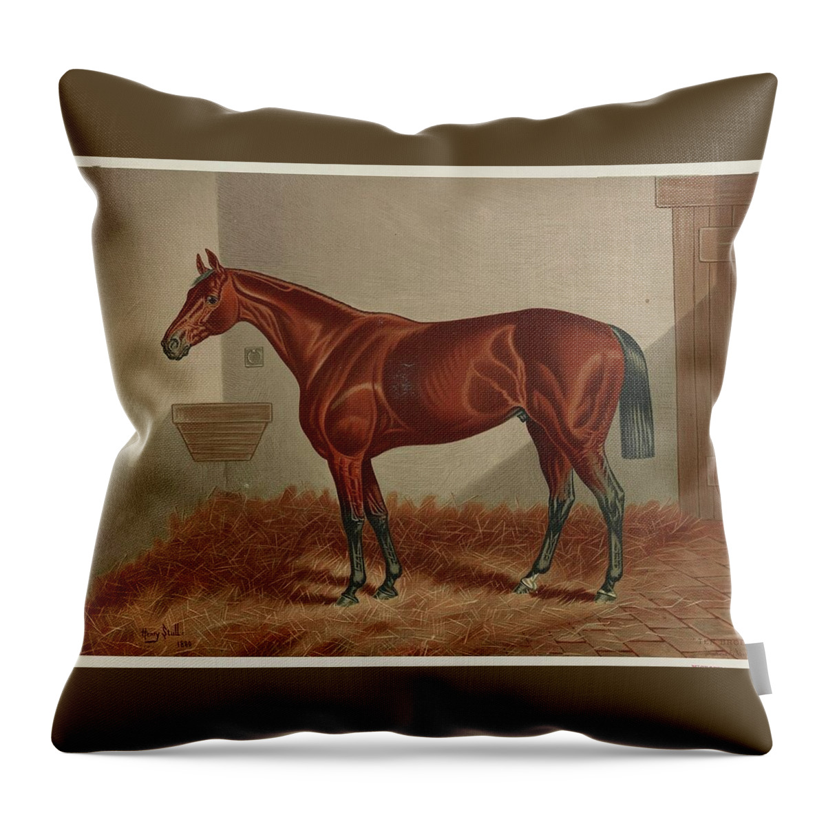 Horse Throw Pillow featuring the photograph Tempted by Popular Art
