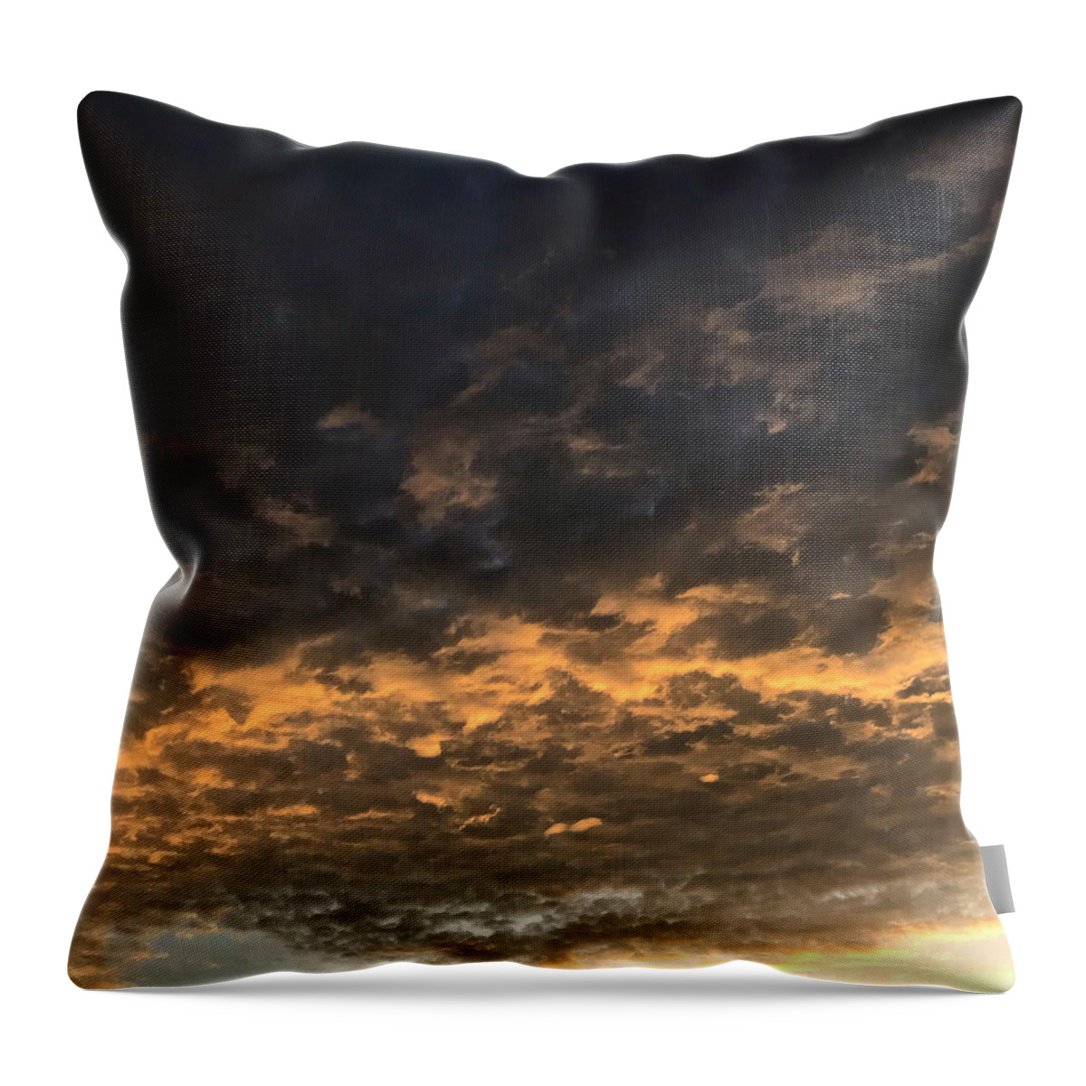  Throw Pillow featuring the photograph Texas Storm Clouds by Jose Machin