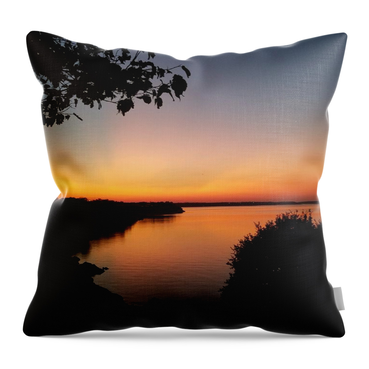 Sunset Throw Pillow featuring the photograph Texas Sunset by Katy Bishop