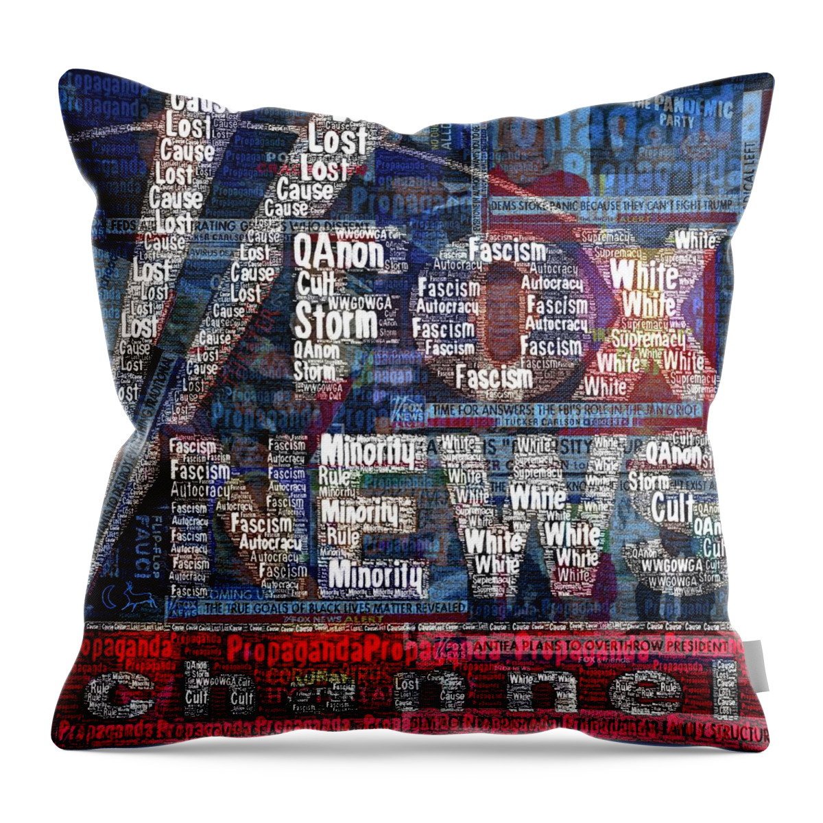  Throw Pillow featuring the digital art That's Entertainment by Jason Cardwell