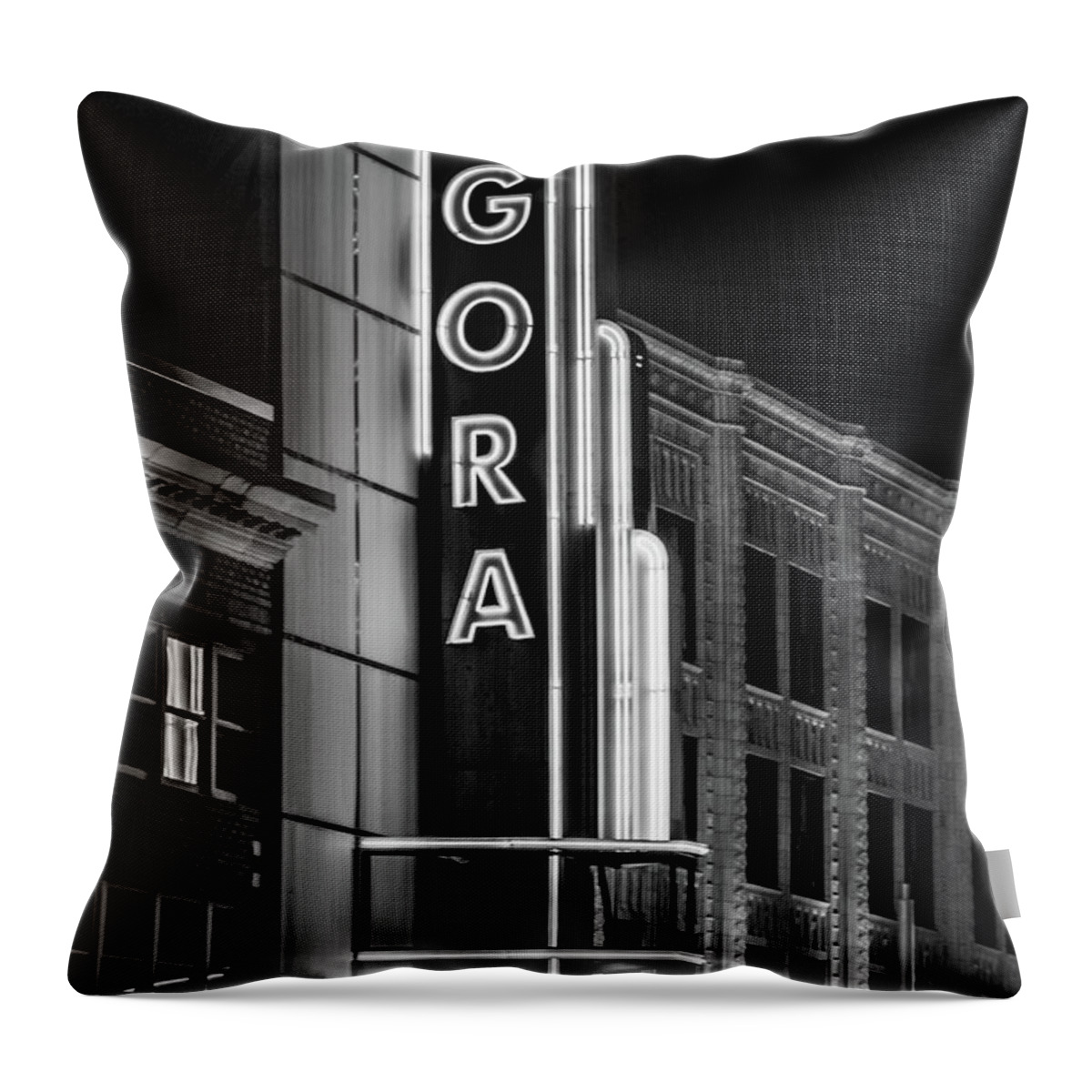 Cleveland Throw Pillow featuring the photograph The Agora by Stewart Helberg