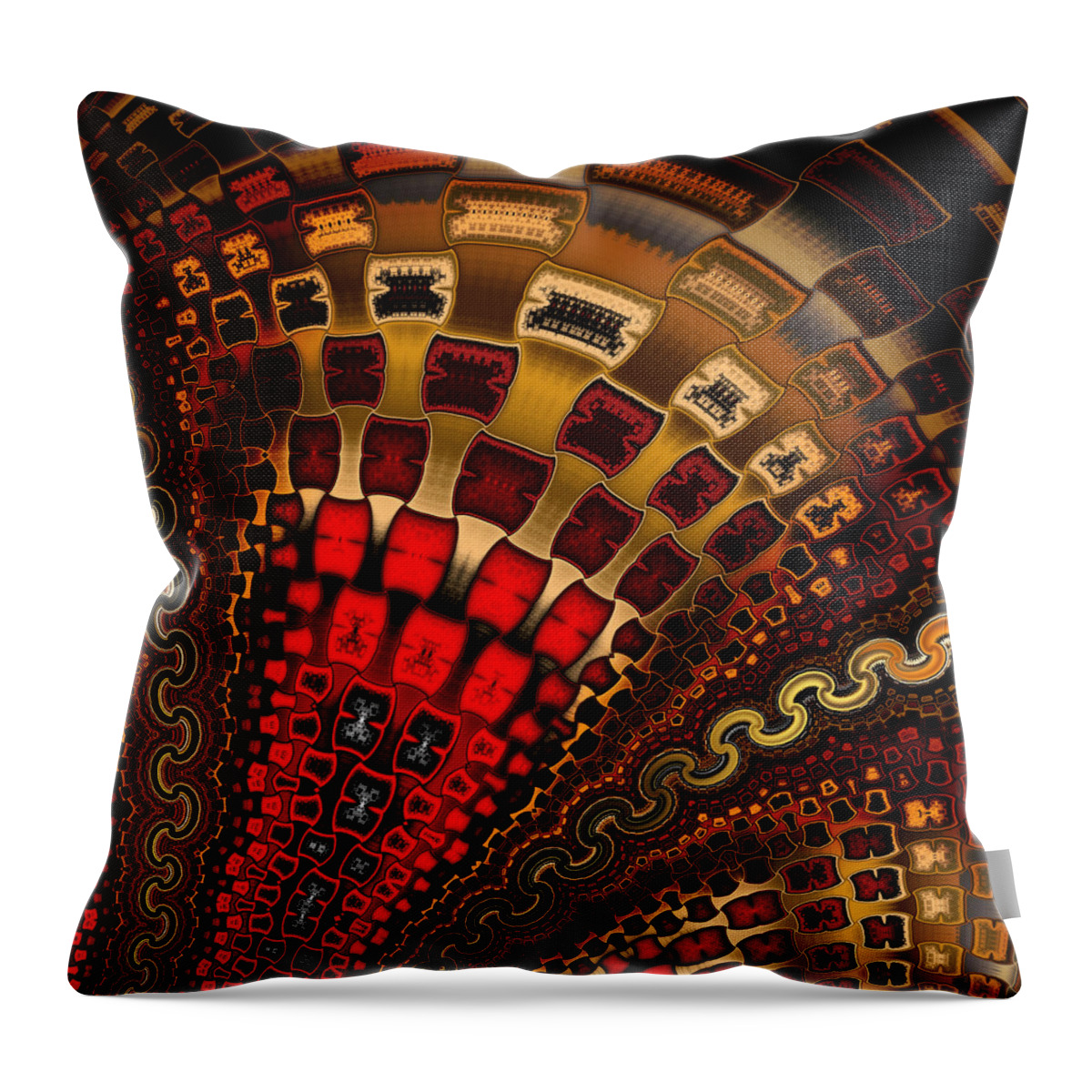 Vic Eberly Throw Pillow featuring the digital art The Announcement by Vic Eberly