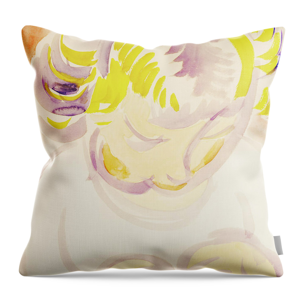 Child Throw Pillow featuring the painting The Artist's Daughter by Henry Lyman Sayen