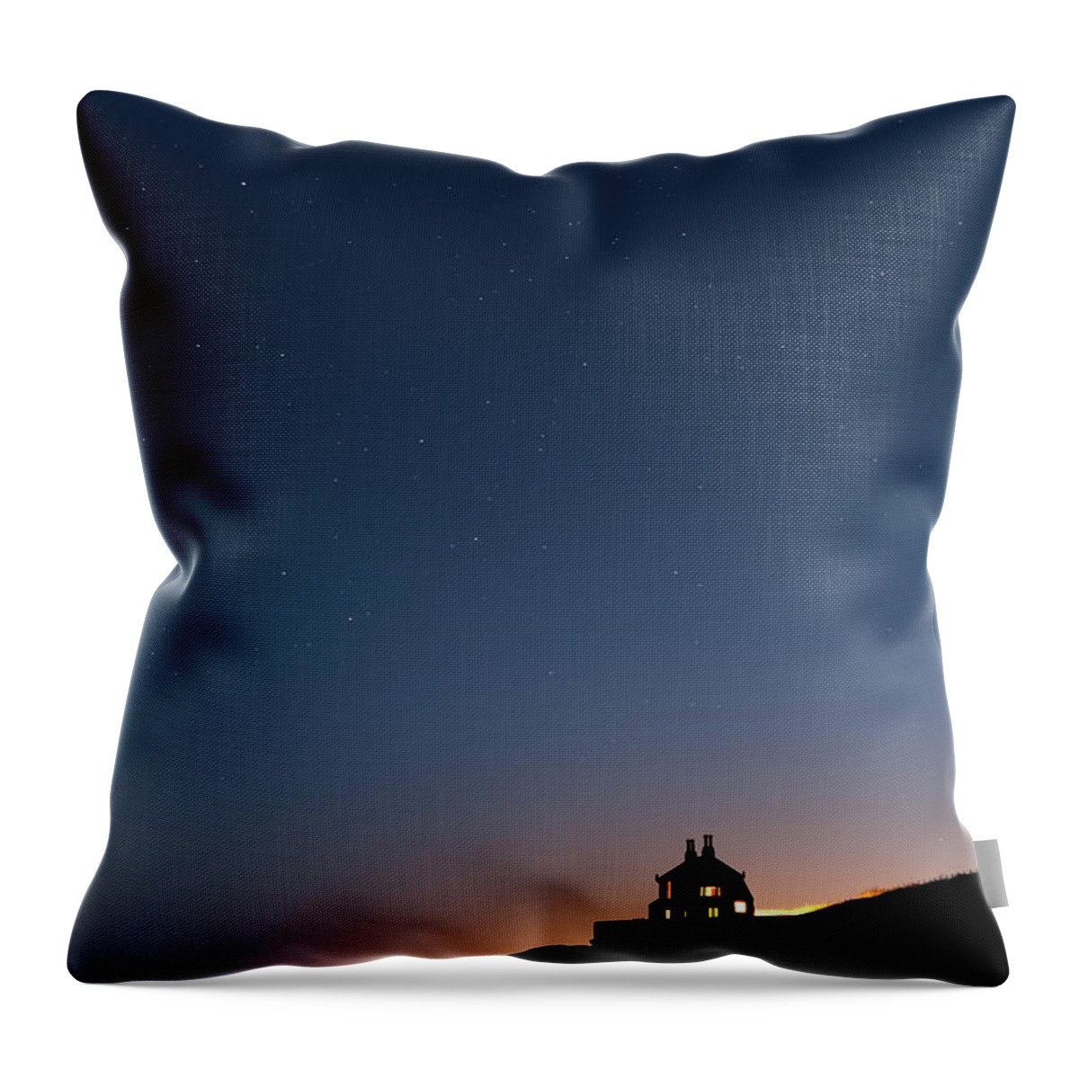 House Throw Pillow featuring the photograph The Bathing House by Anita Nicholson
