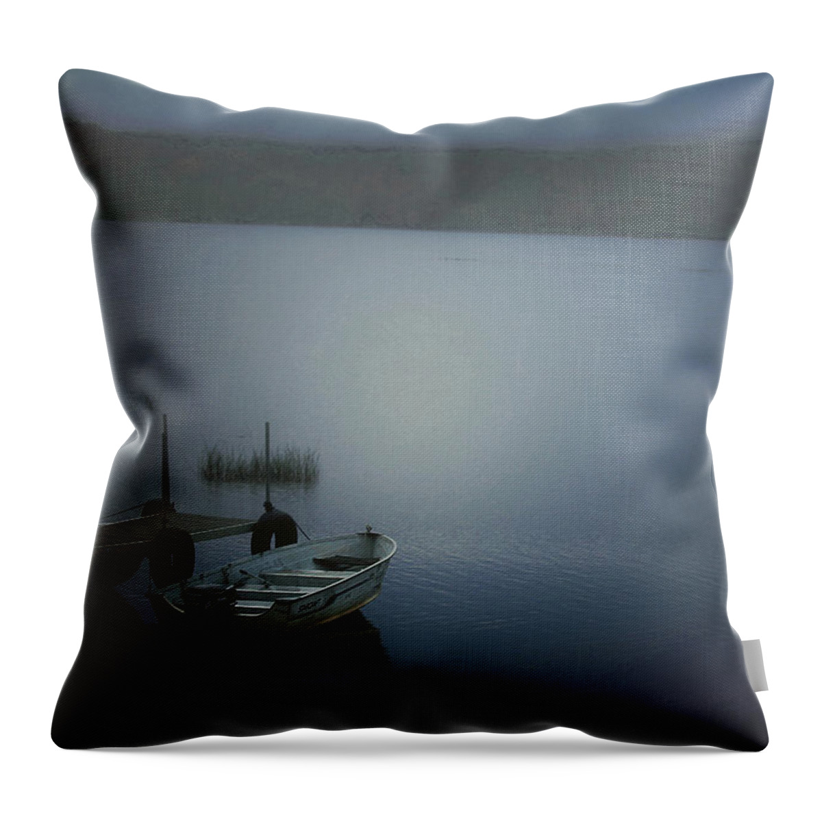 Fall Throw Pillow featuring the photograph The Boat by Carrie Ann Grippo-Pike
