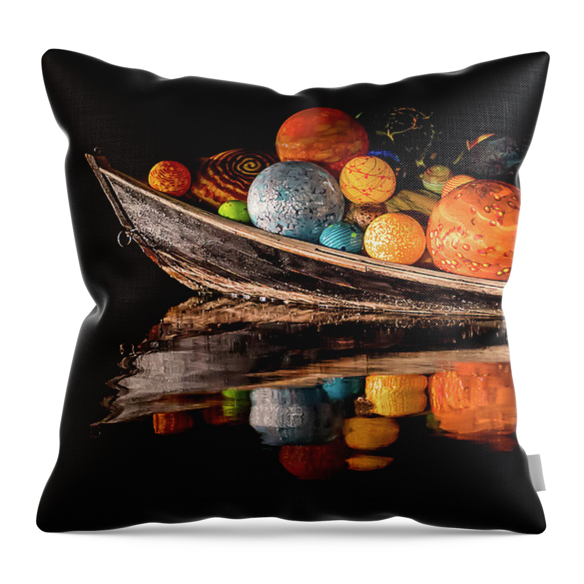 Boat Ride Throw Pillow featuring the photograph The Boat Ride by Sylvia Goldkranz