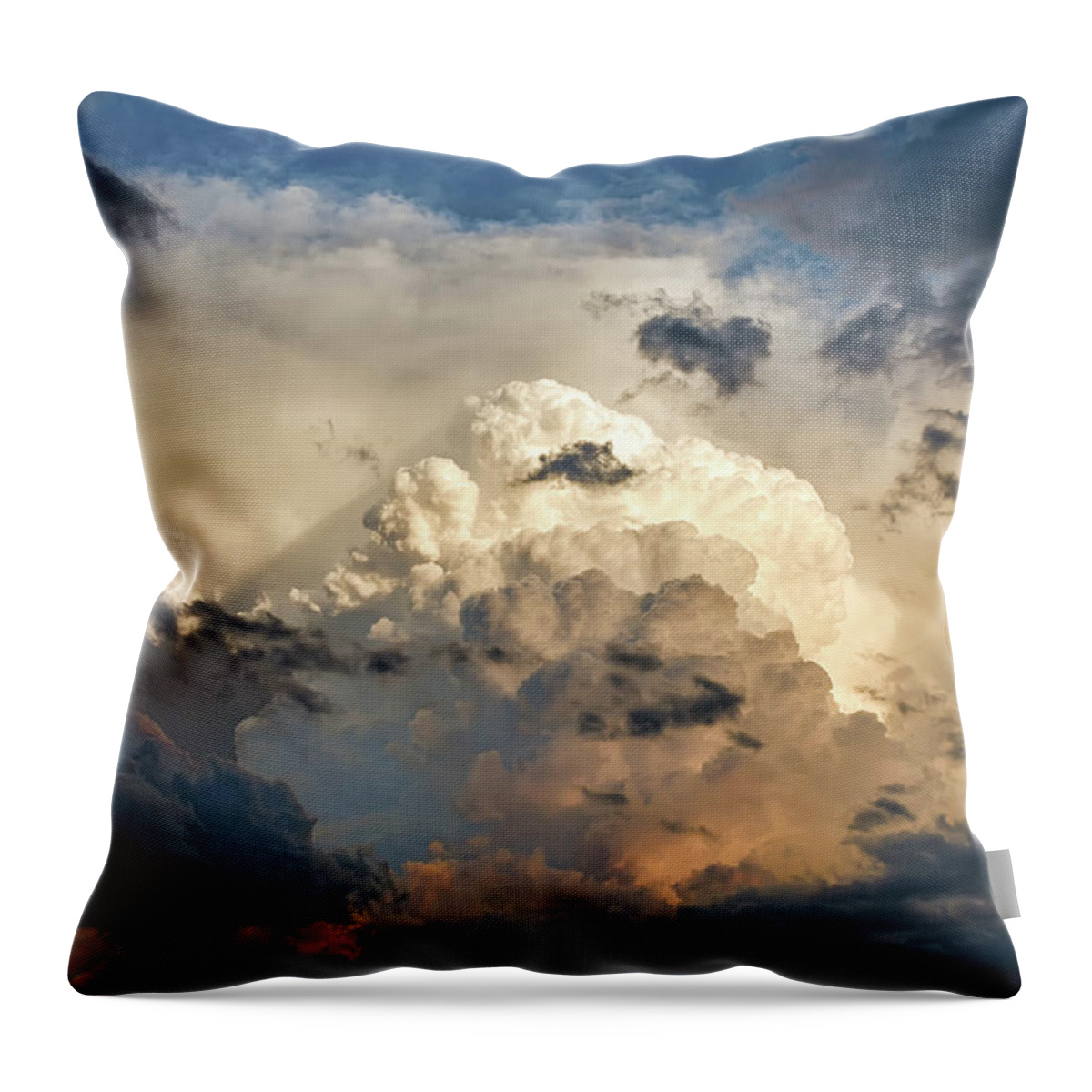 Weather Throw Pillow featuring the photograph The Coming Storm by James Barber