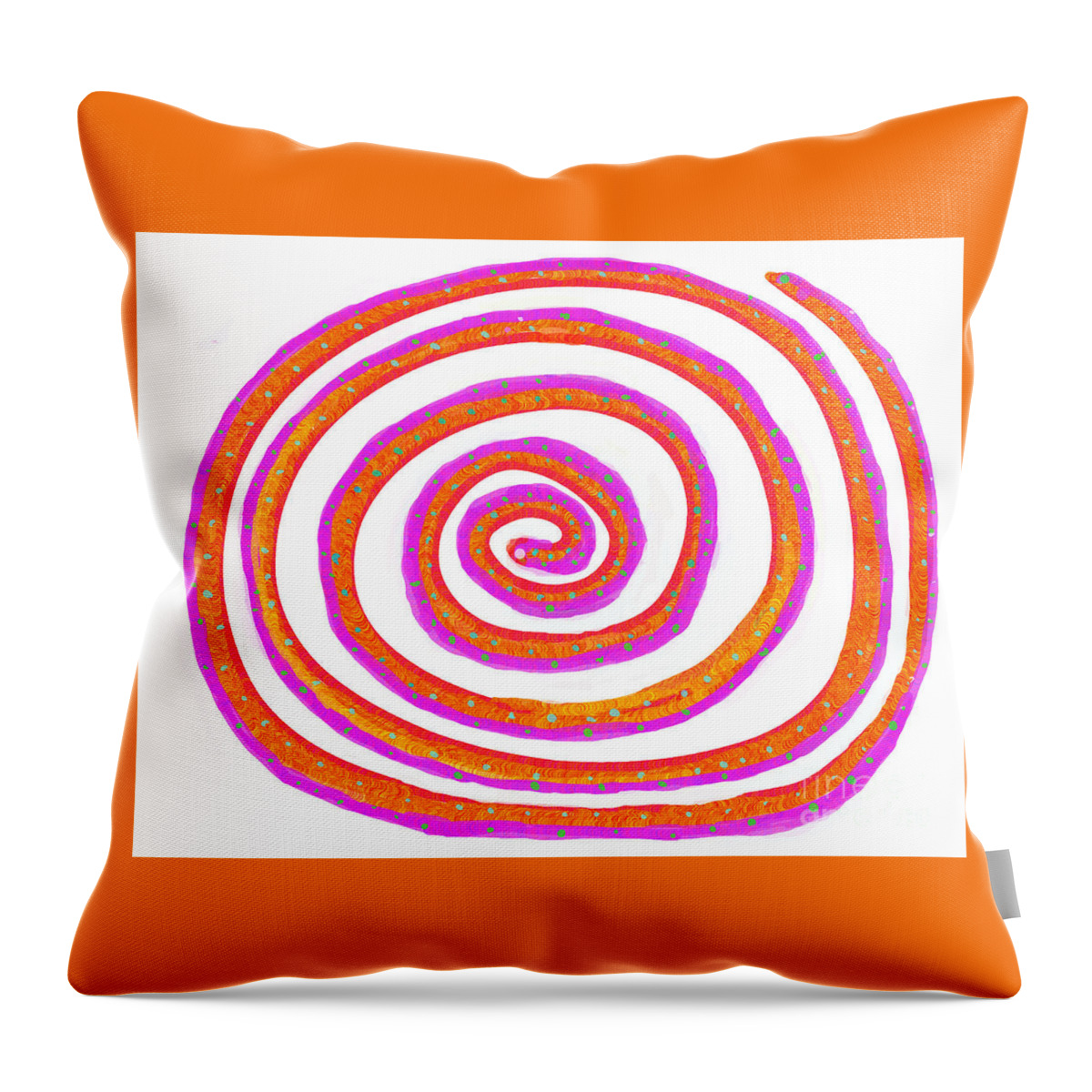 Impressionistic Expressionism Throw Pillow featuring the digital art The Feathered Serpant by Zotshee Zotshee