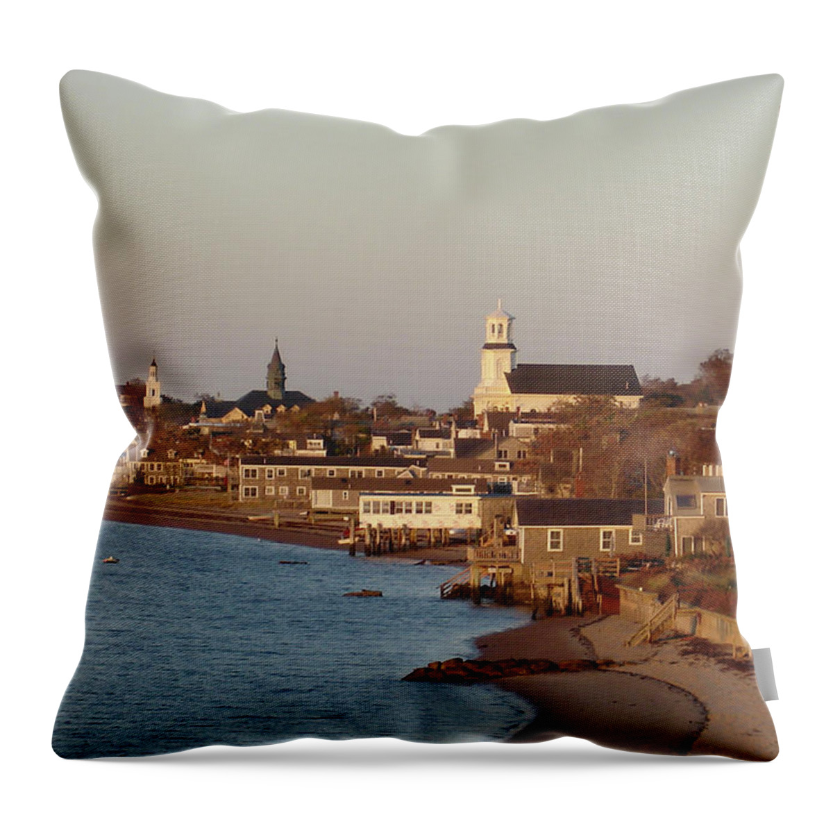 Provincetown Throw Pillow featuring the photograph The Four Tops by Ellen Koplow