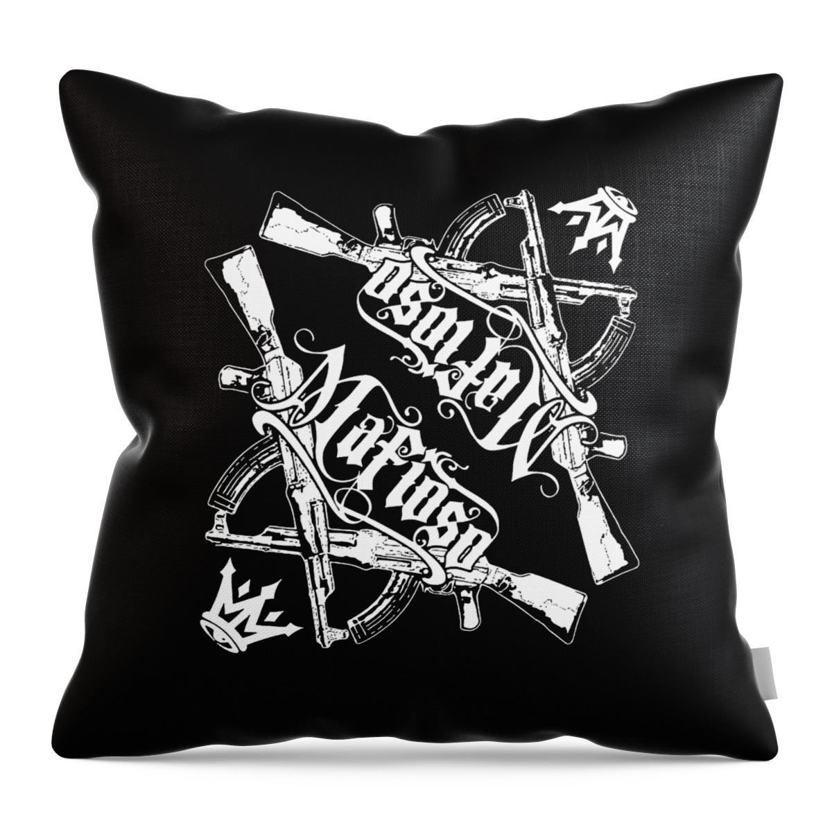 Mafioso Throw Pillow featuring the drawing The Godfather by Larosa Joss