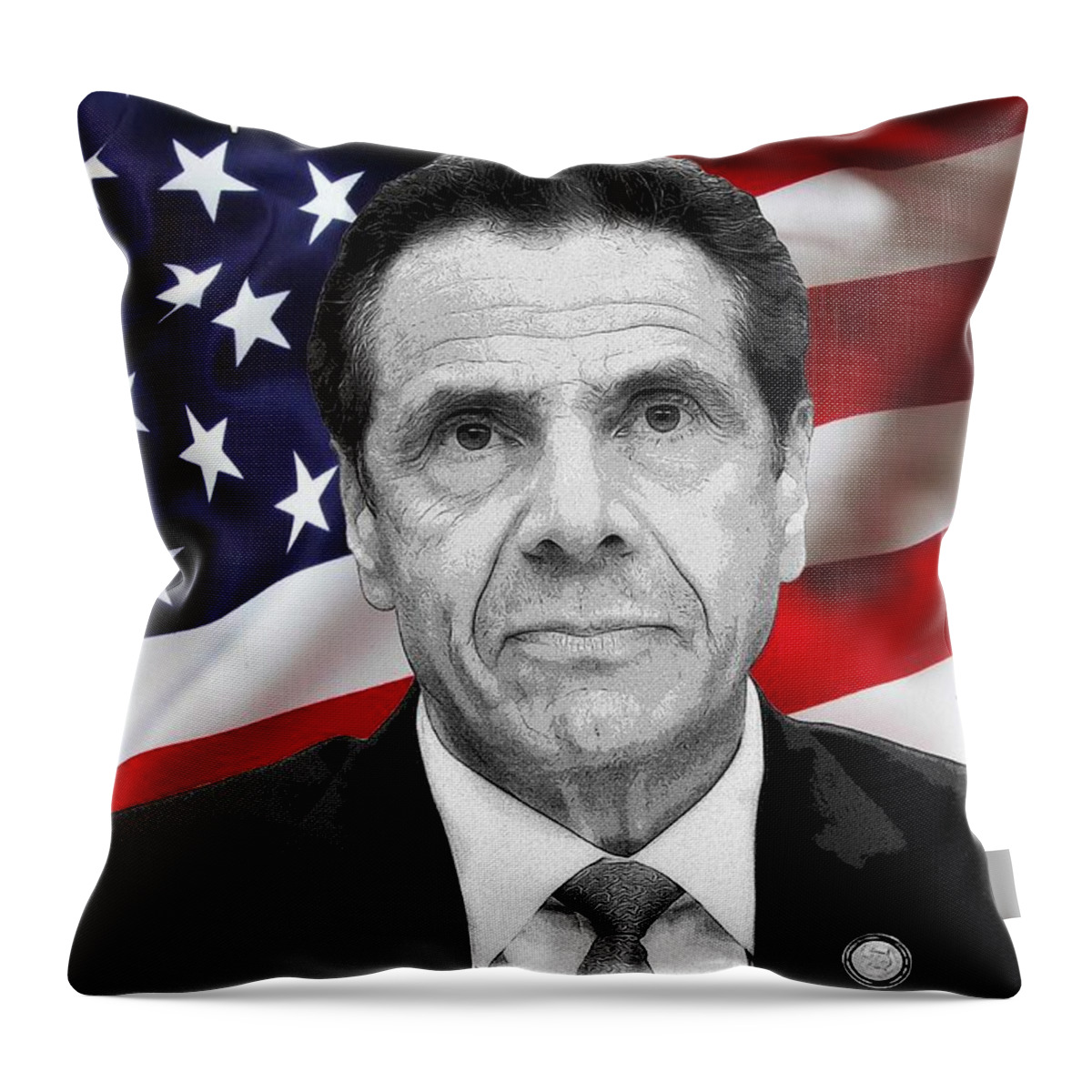 The Governor Throw Pillow featuring the digital art The Governor by David Stasiak