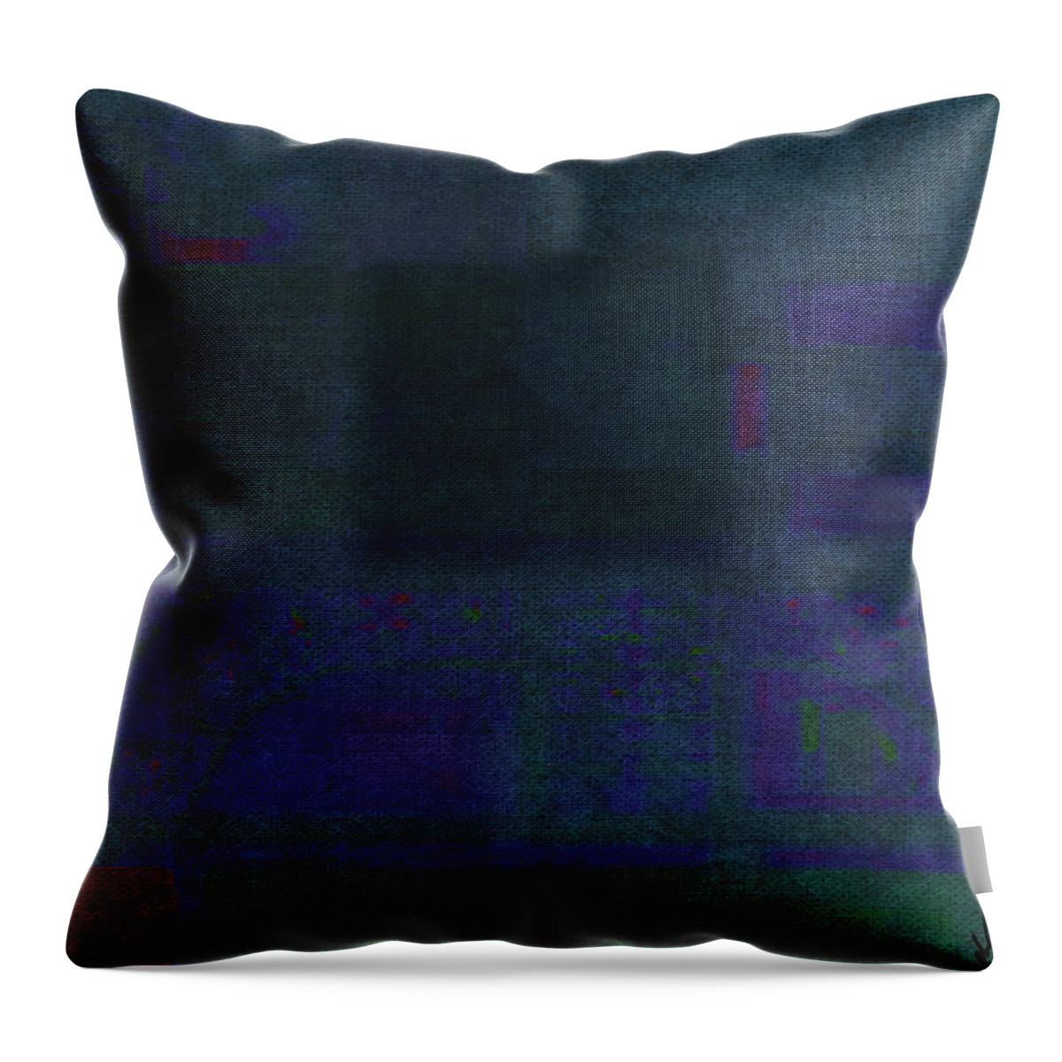 Abstract Throw Pillow featuring the digital art The Hidden by Ken Walker