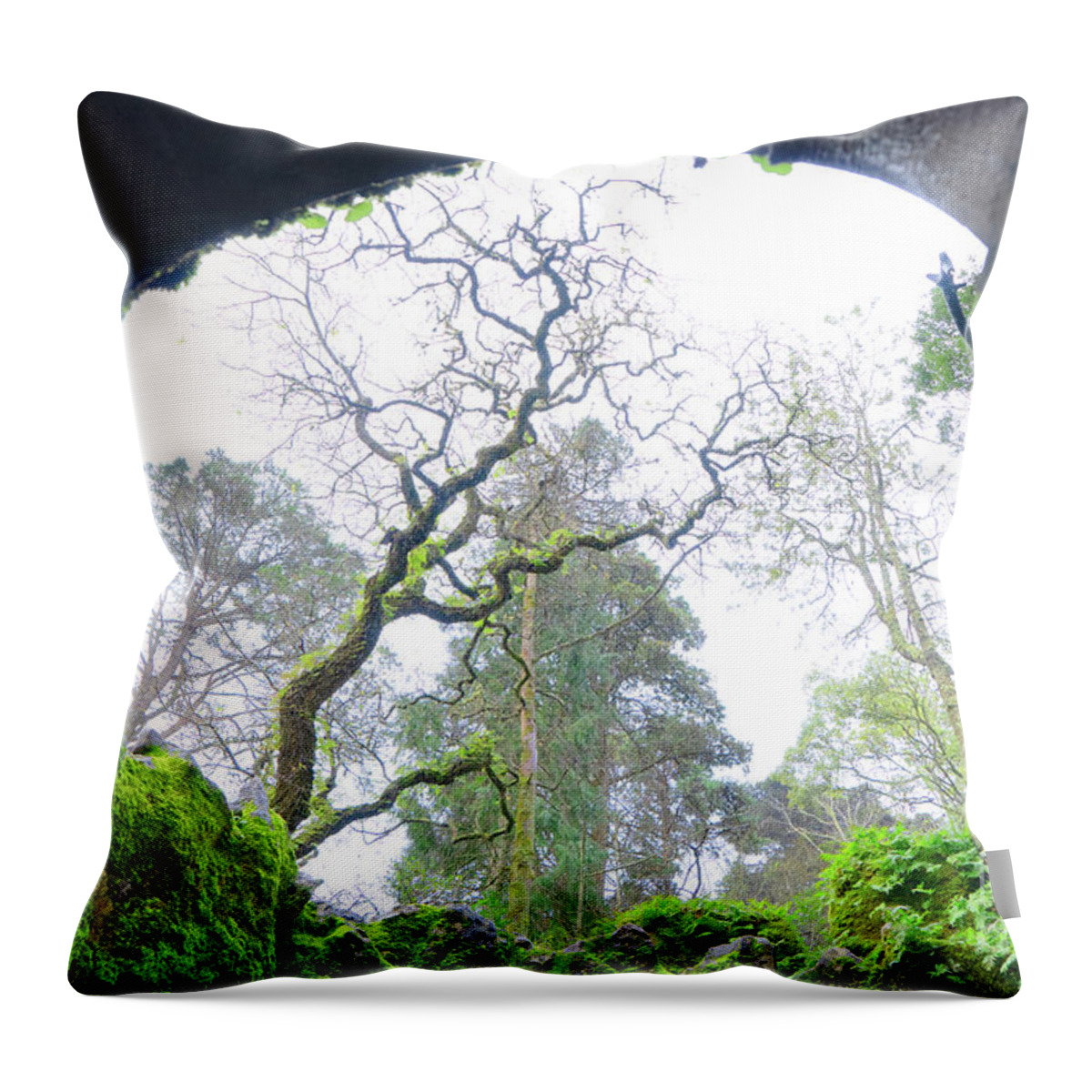 Sintra Throw Pillow featuring the photograph The Initiation Well by Anastasy Yarmolovich