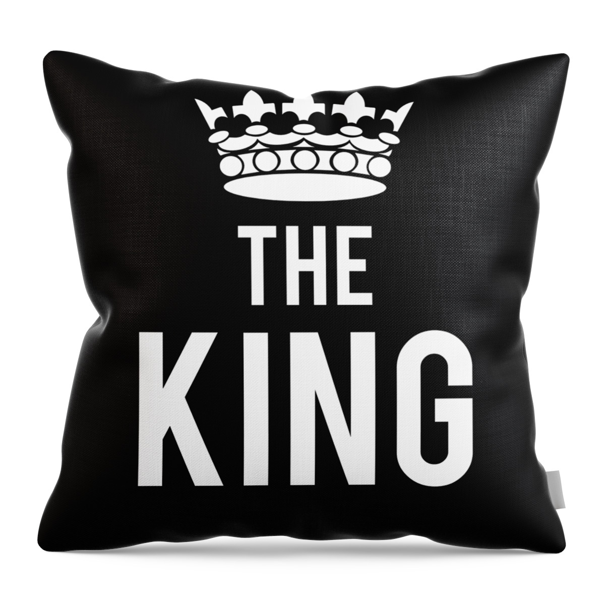 Funny Throw Pillow featuring the digital art The King by Flippin Sweet Gear
