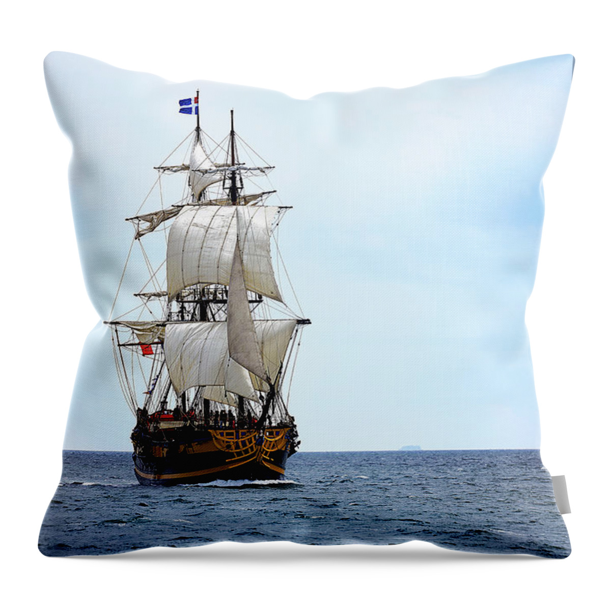 Cancalaise Throw Pillow featuring the photograph The King's Star' by Frederic Bourrigaud