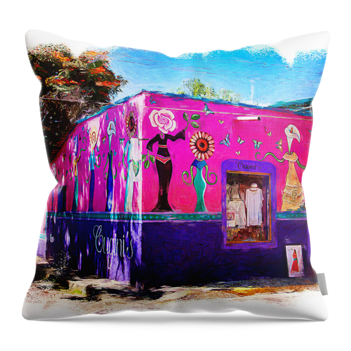 Ajijic Throw Pillow featuring the photograph The Ladies Paradise by Tatiana Travelways