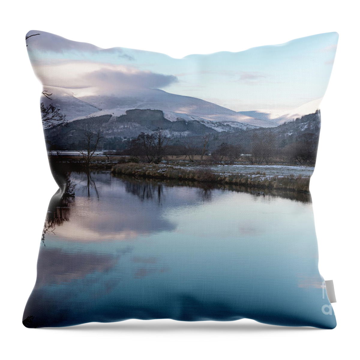 Sunset Throw Pillow featuring the photograph The Lake District at Sunset by Perry Rodriguez