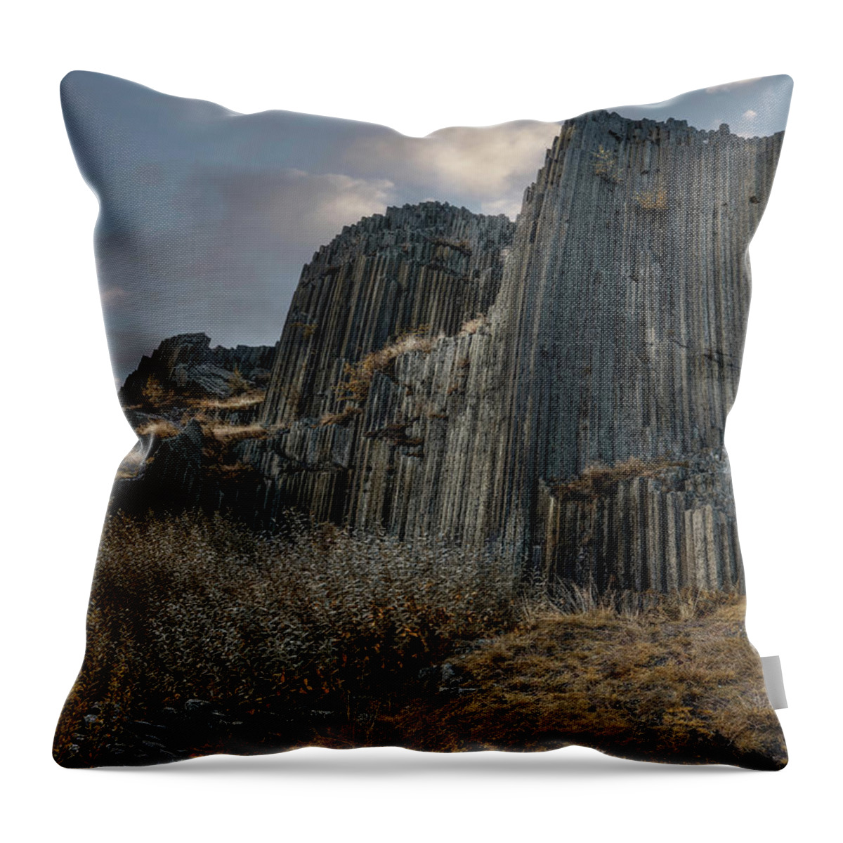 Rock Throw Pillow featuring the photograph The land of rocks. by Jaroslaw Blaminsky