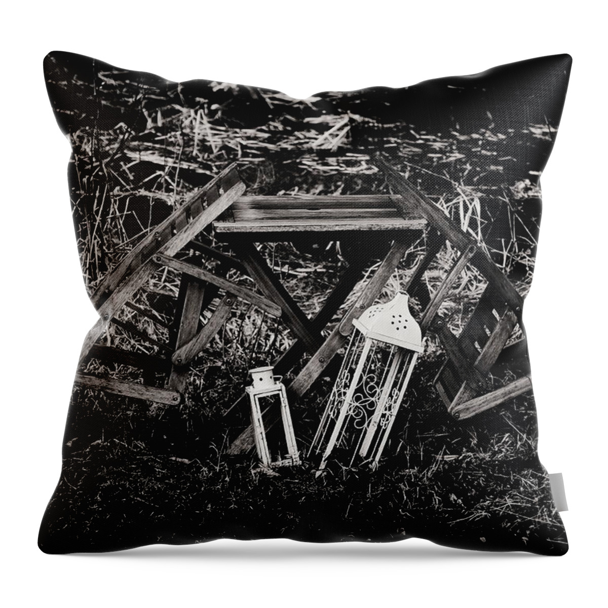 Finland Throw Pillow featuring the photograph The last summer is so over bw by Jouko Lehto