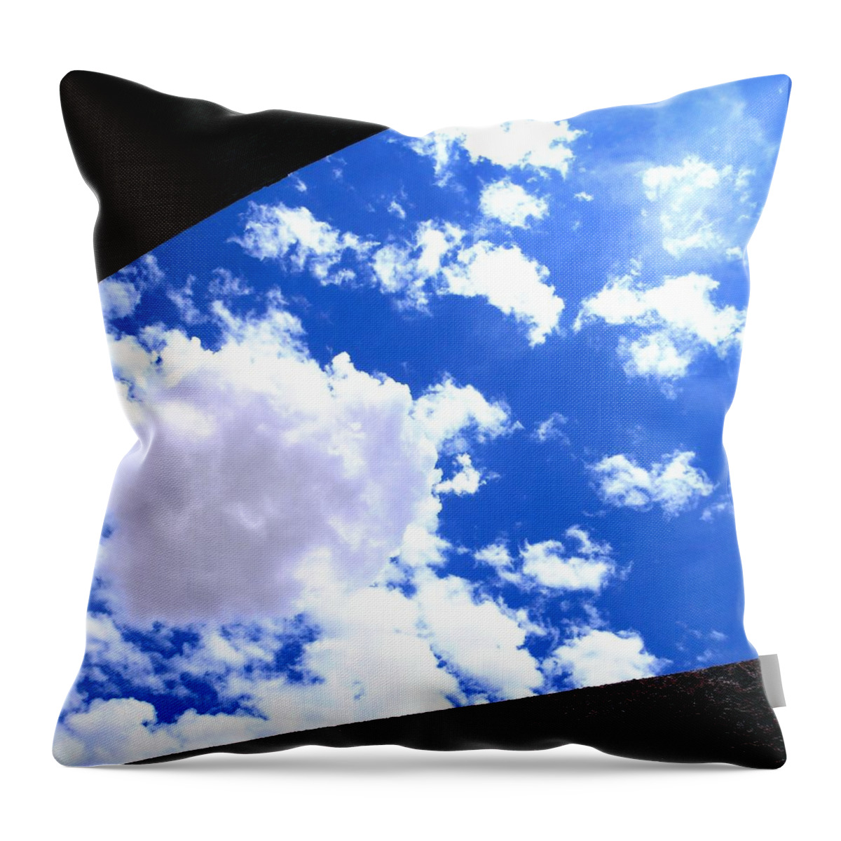 Clouds Throw Pillow featuring the photograph The Opening Square by Dietmar Scherf