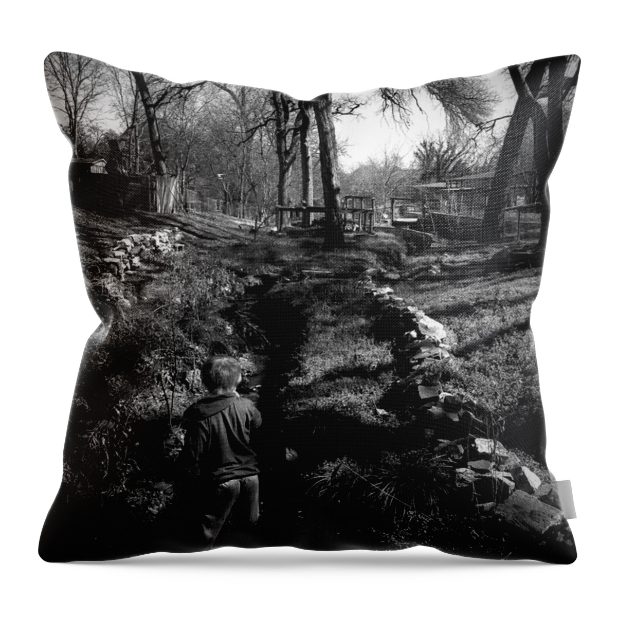 Creek Throw Pillow featuring the photograph The Path to Adventure by W Craig Photography