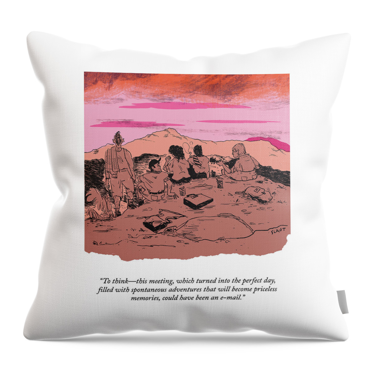 The Perfect Day Throw Pillow