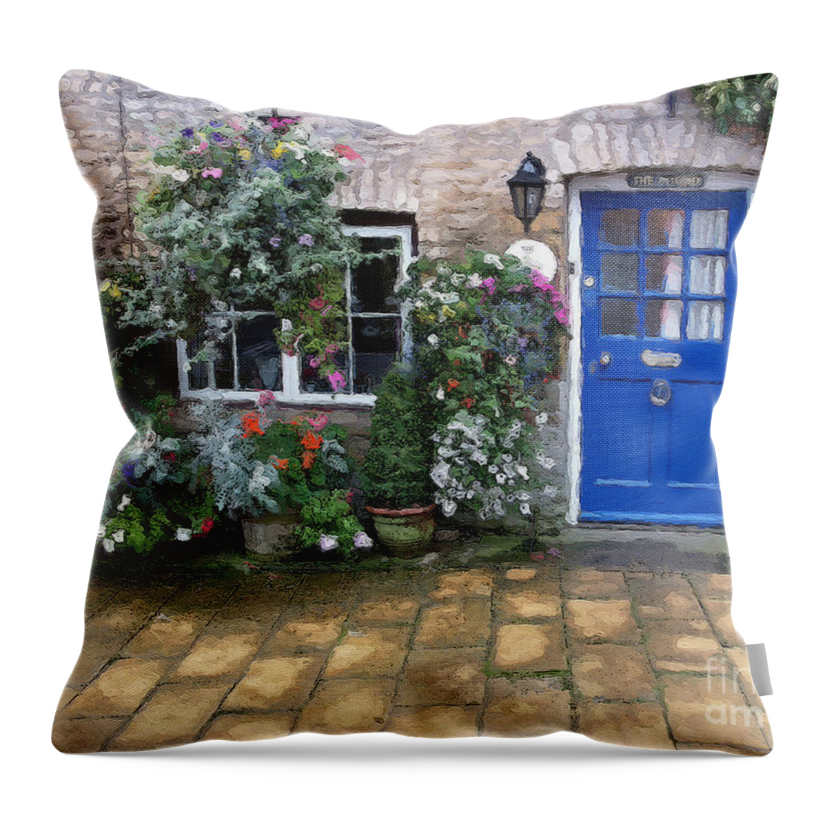 Stow-in-the-wold Throw Pillow featuring the photograph The Pound by Brian Watt