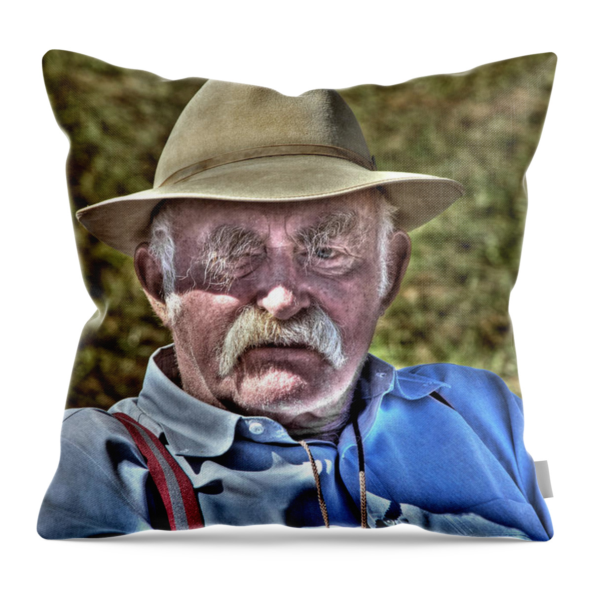 Photo Throw Pillow featuring the photograph The Shepherd by Anthony M Davis