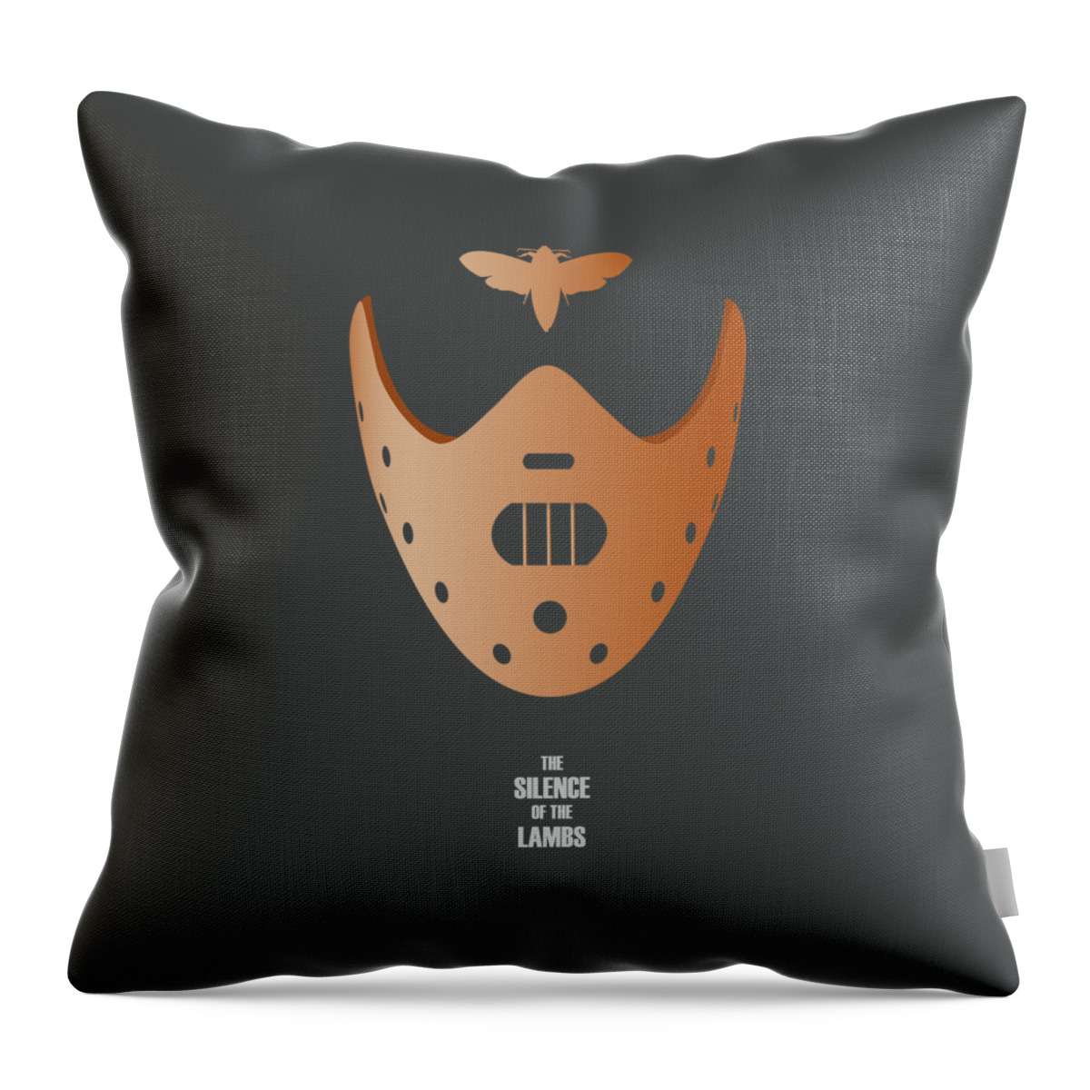 Movie Poster Throw Pillow featuring the digital art The Silence of the Lambs - Alternative Movie Poster by Movie Poster Boy