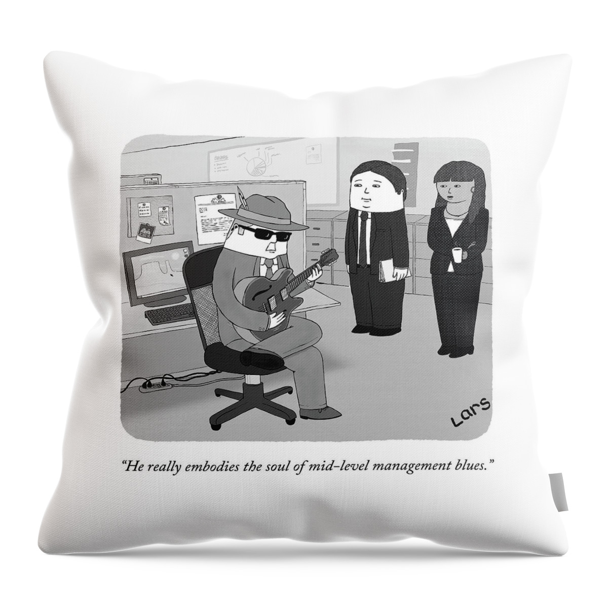 The Soul Of Mid-level Management Throw Pillow