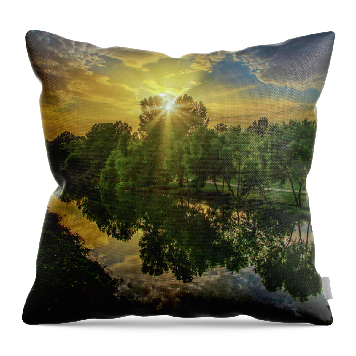 Texas Hill Country Throw Pillow featuring the photograph The Star of Sunset by Lynn Bauer