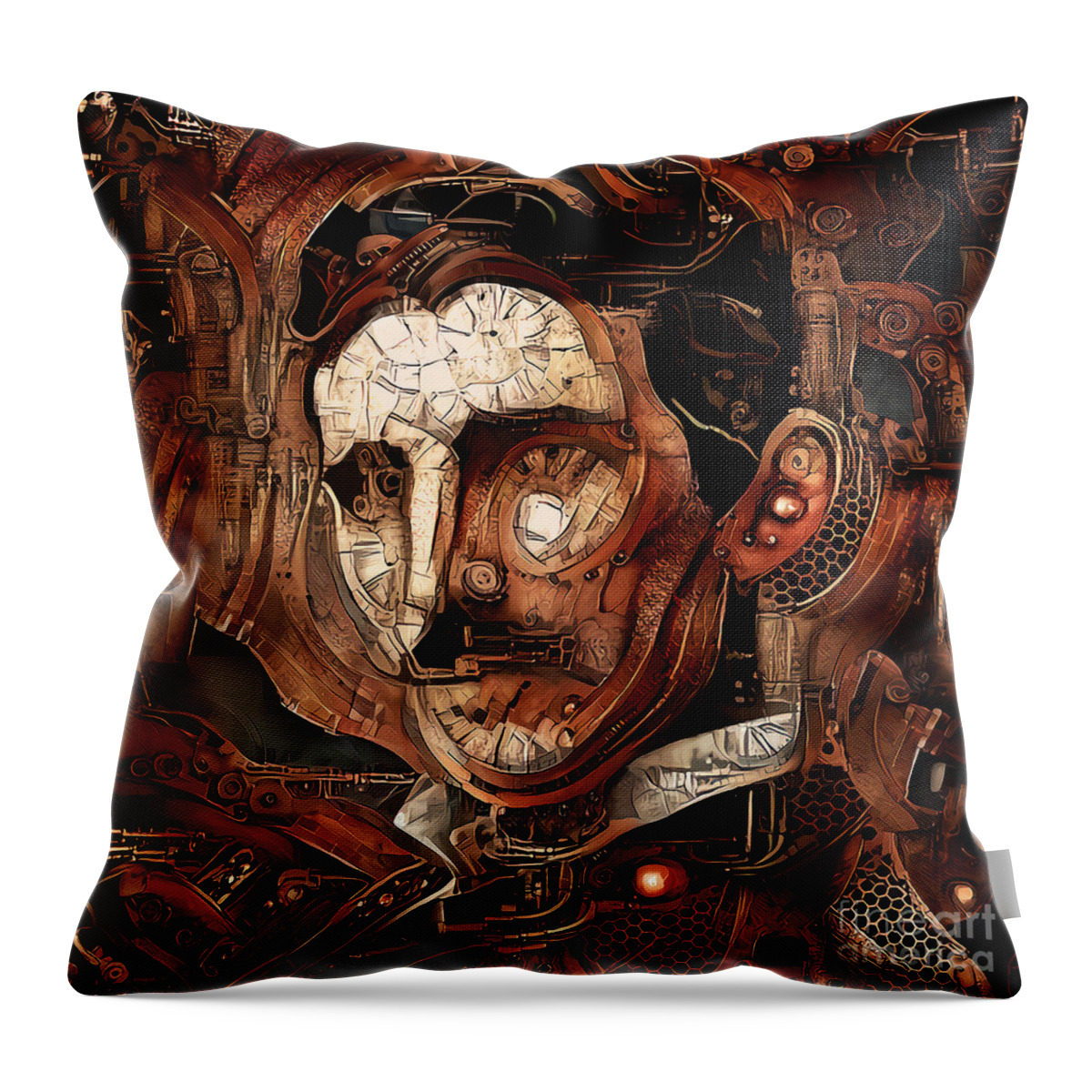 Wingsdomain Throw Pillow featuring the photograph The Tesla Reciprocating Electricity Generator Machine 20210219 square by Wingsdomain Art and Photography