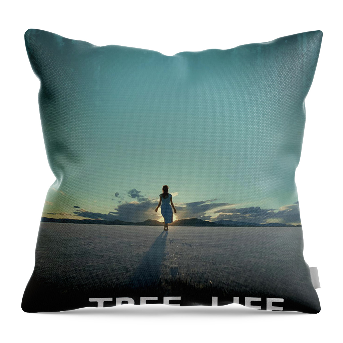 Movie Poster Throw Pillow featuring the digital art The Tree Of Life by Bo Kev