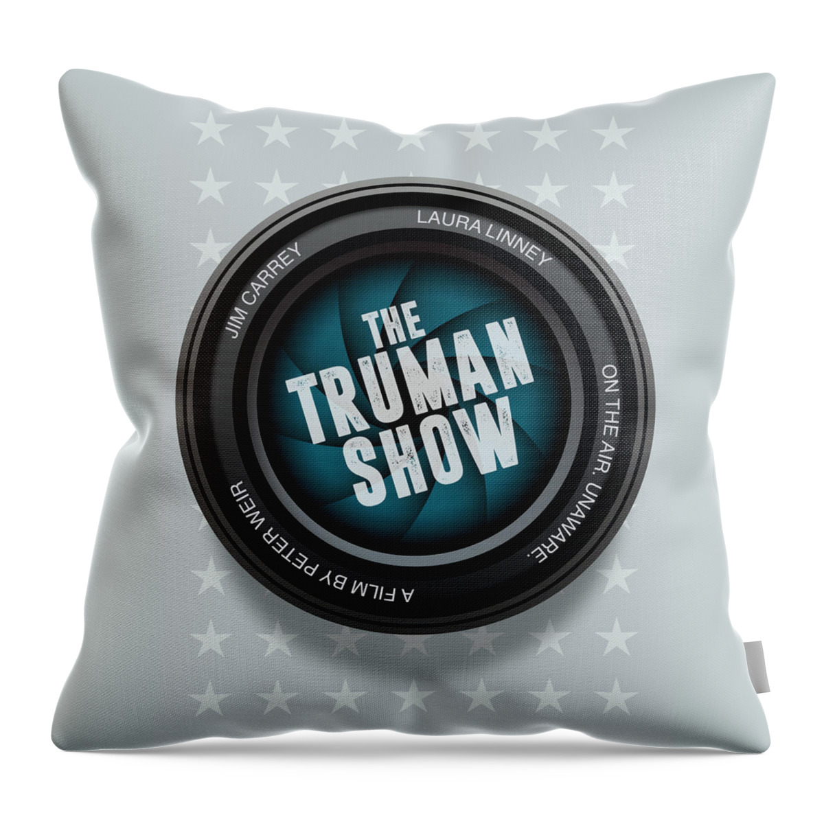 Movie Poster Throw Pillow featuring the digital art The Truman Show - Alternative Movie Poster by Movie Poster Boy