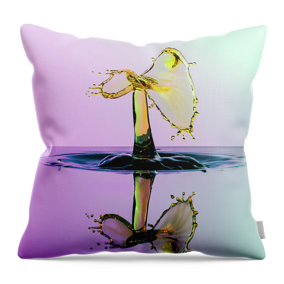 Abstract Throw Pillow featuring the photograph The Twister by Sue Leonard