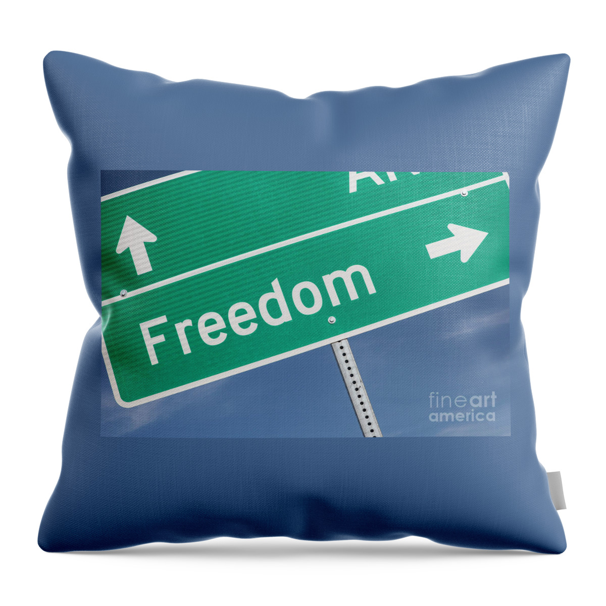 Freedom Throw Pillow featuring the photograph The Way to Freedom by Jim West