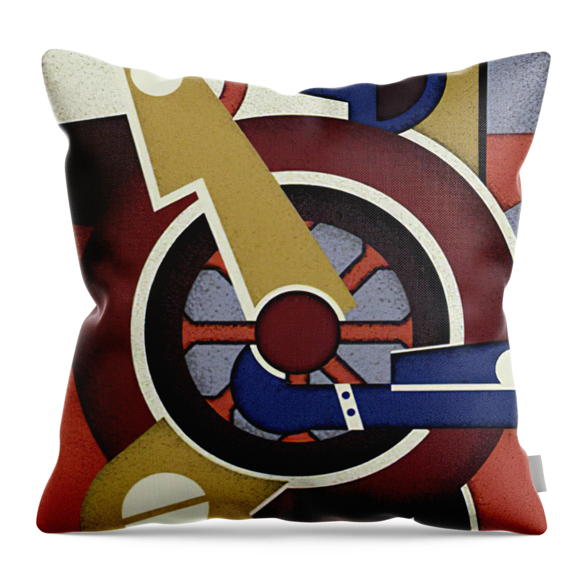 Wheel Throw Pillow featuring the painting ''The Wheel'', 1923, movie poster painting by Movie World Posters