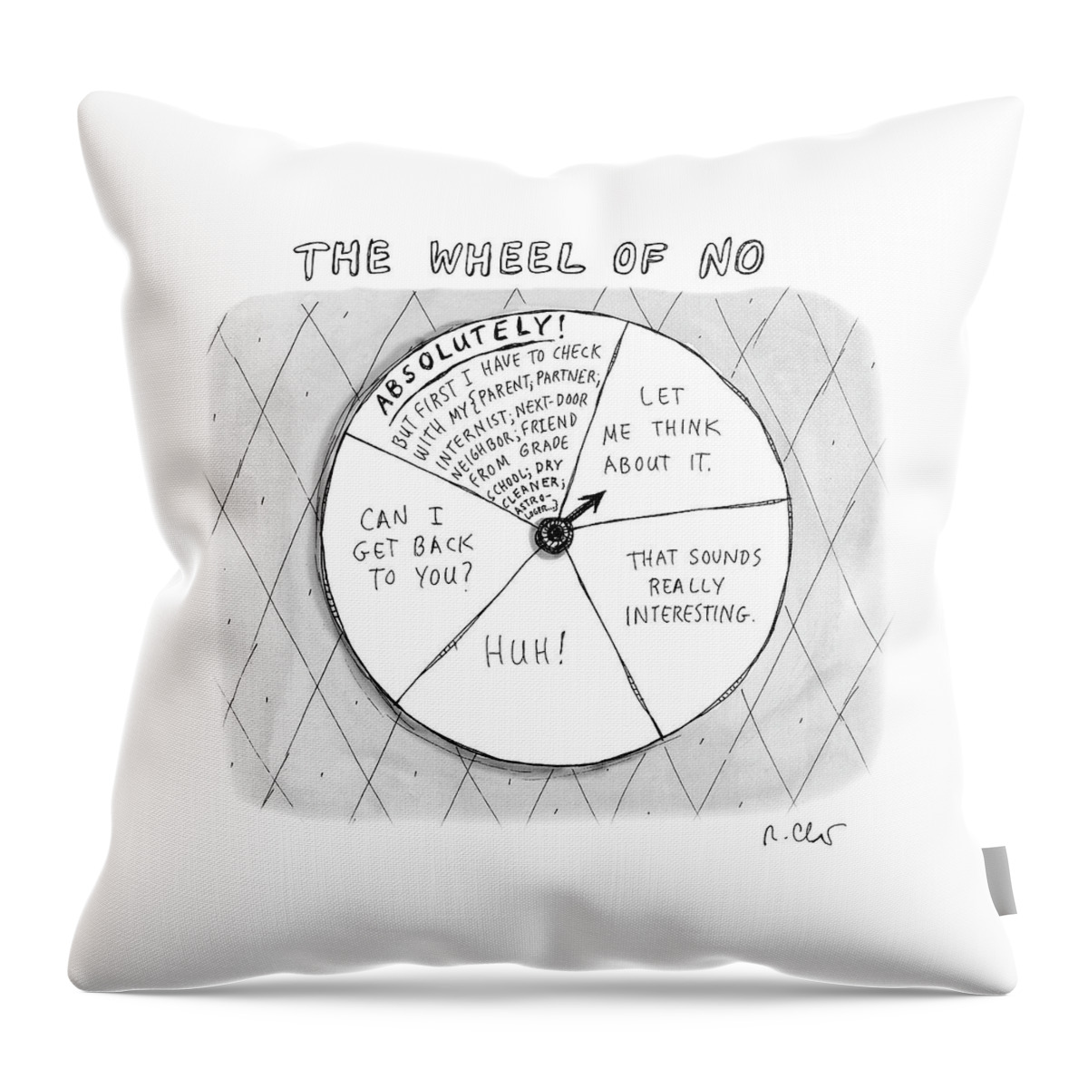 The Wheel Of No Throw Pillow