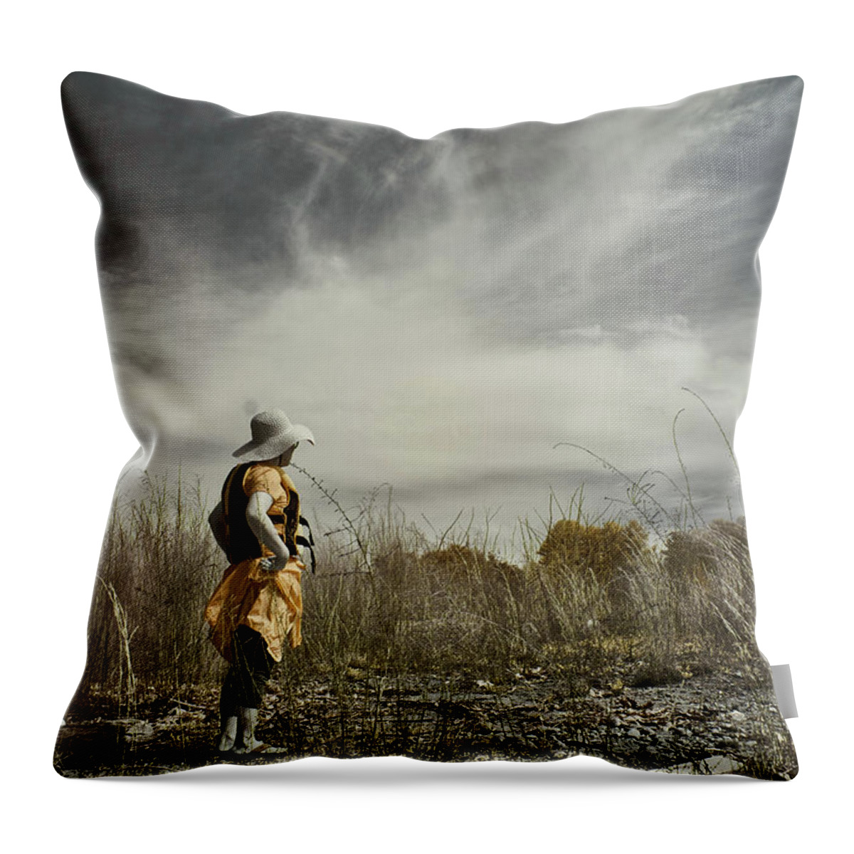 Woman Throw Pillow featuring the photograph The Will To Conquer by Jim Cook