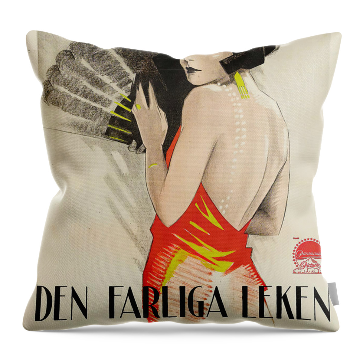 Rohman Throw Pillow featuring the mixed media ''The World's Applause'' 1923 - art by Eric Rohman by Movie World Posters