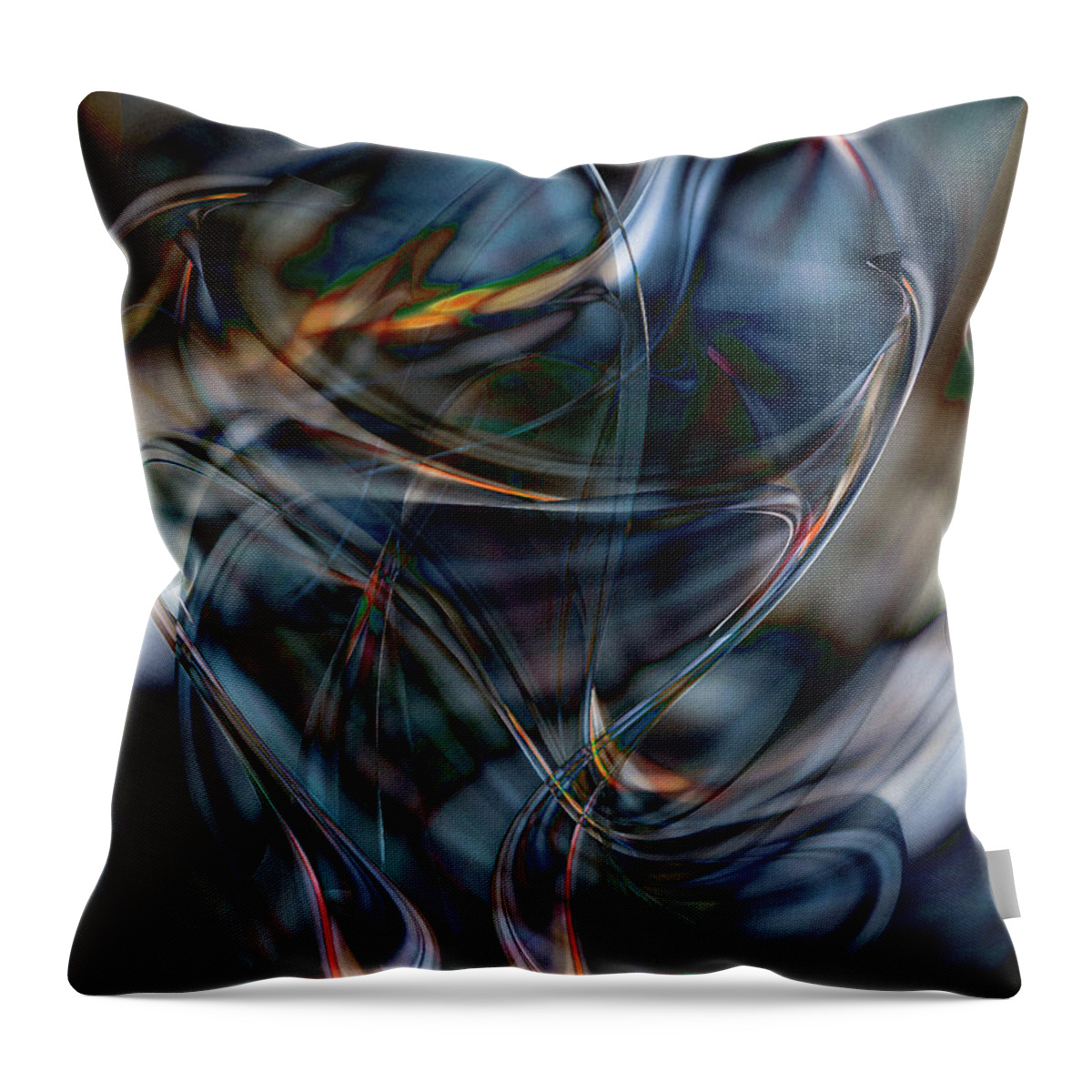 Little Wisdom Throw Pillow featuring the digital art There Is A Little Wisdom And Love In Every Madness by Leo Symon
