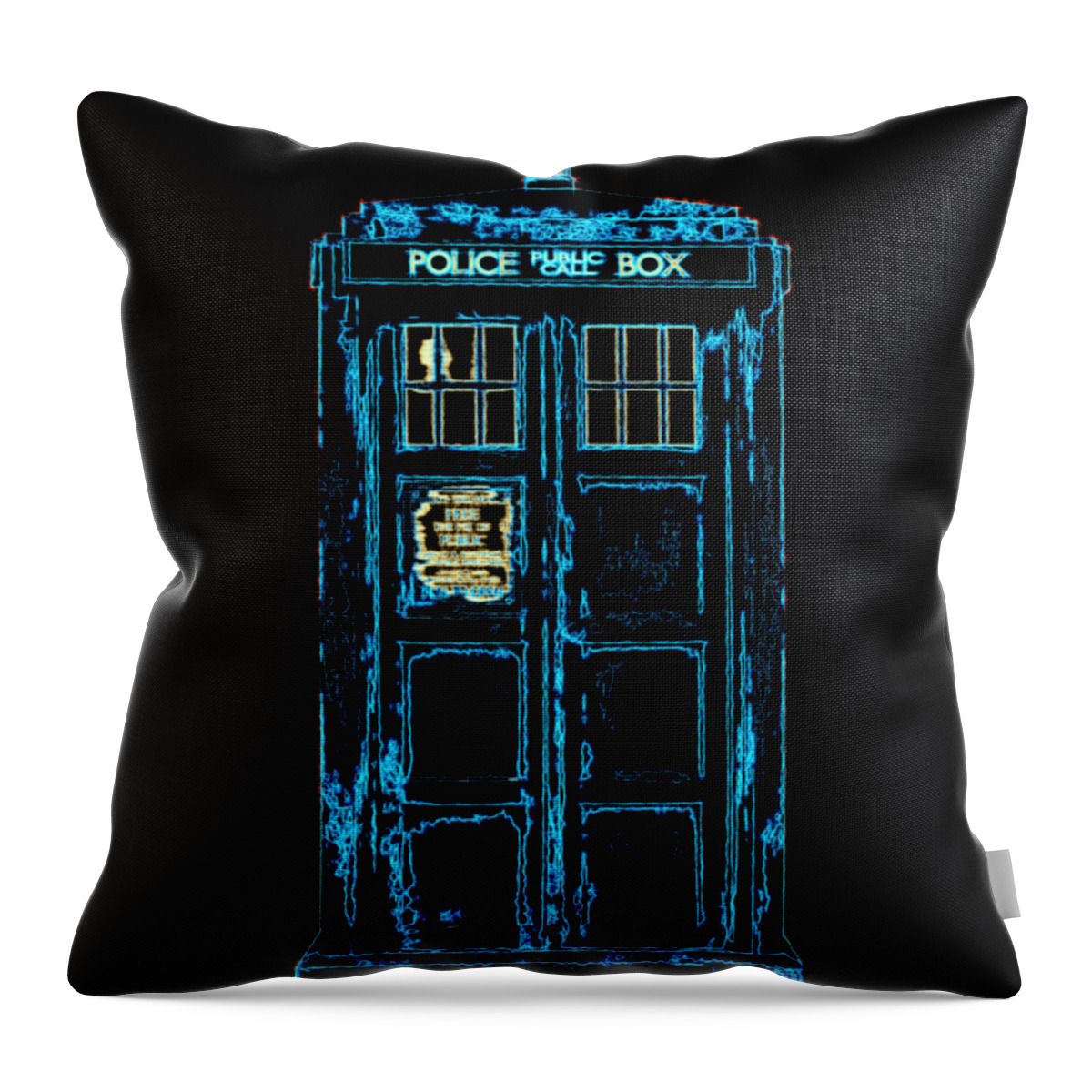 Richard Reeve Throw Pillow featuring the digital art Think Inside the Box Redux by Richard Reeve