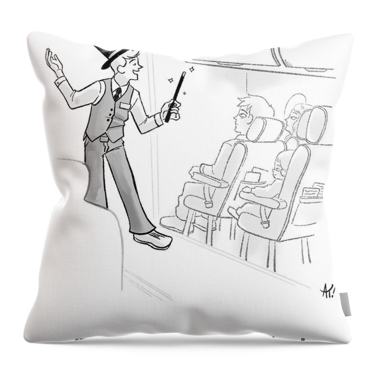 Think Of A Delay Between One And Ten Hours Throw Pillow