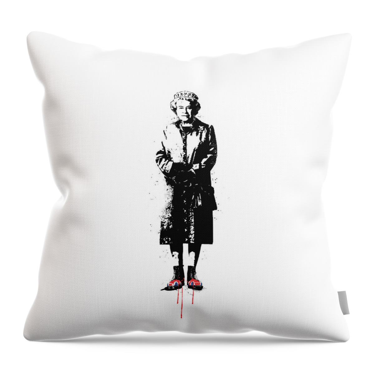England Throw Pillow featuring the mixed media This is England by Balazs Solti